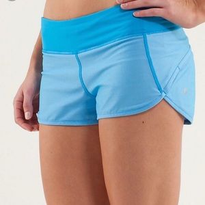 Lululemon Speed Shorts Beach Blanket Blue